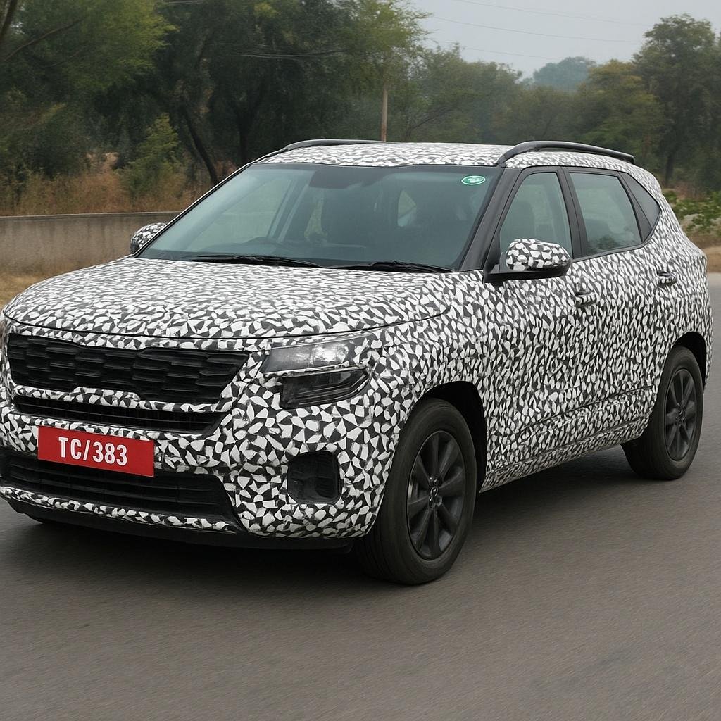 2025 Kia Seltos spotted testing in India as launch nears