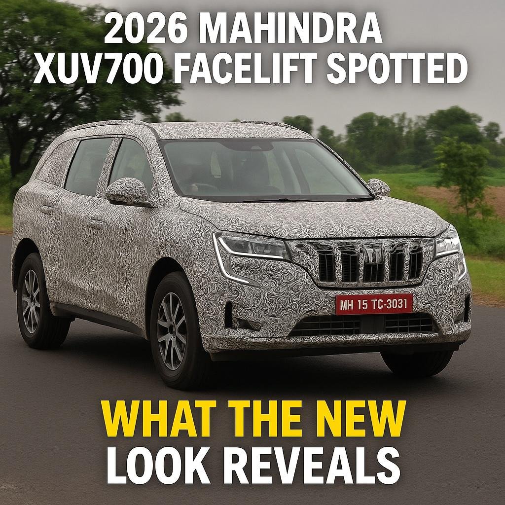 2026 Mahindra XUV700 Facelift Spotted What the New Look Reveals