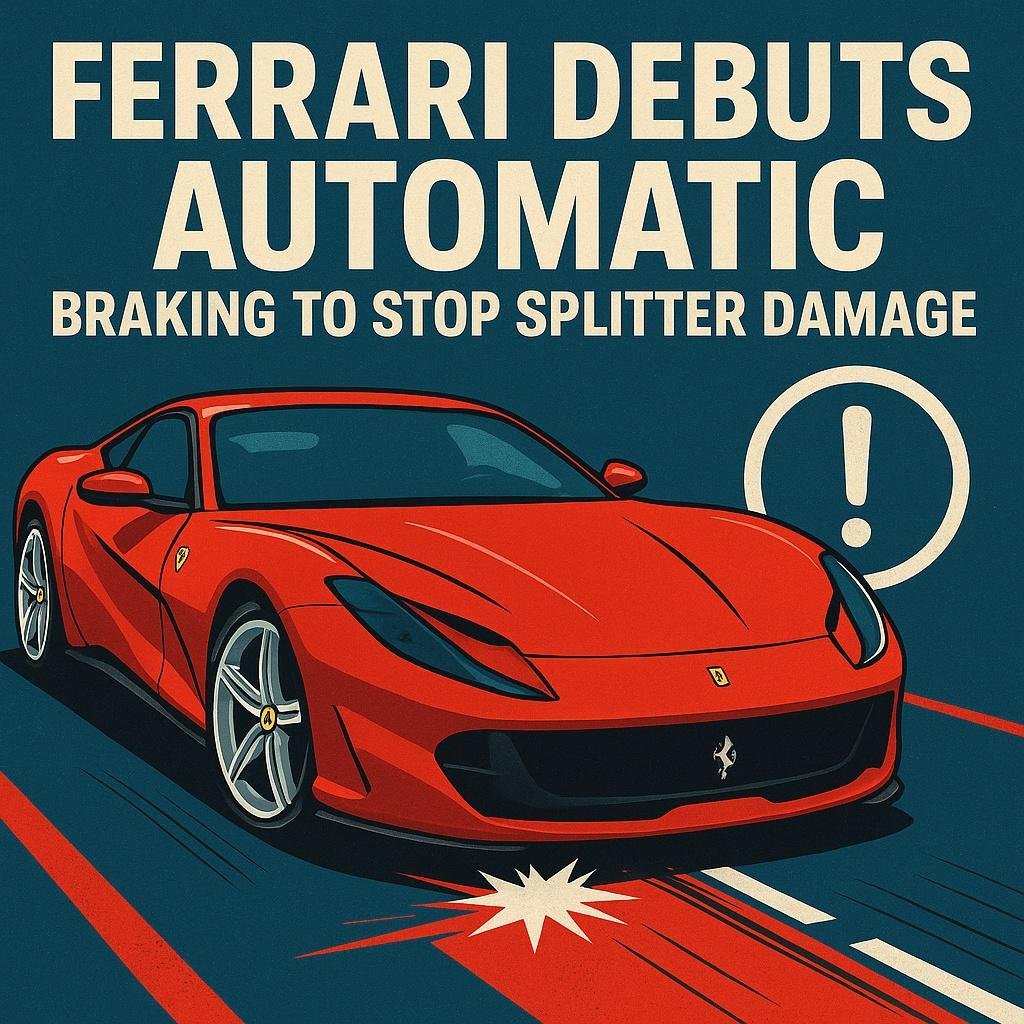 Ferrari Debuts Automatic Braking to Stop Splitter Damage